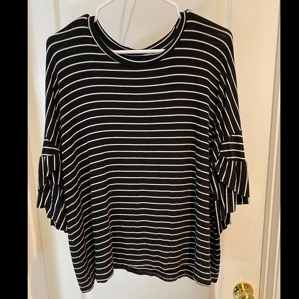 Lane Bryant Soft Striped Top